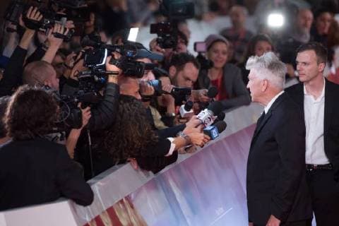Rome: David Lynch at Film Festival Red Carpet with director David Lynch during the 12th Rome Film Fest Roma RM Italy Auditorium Parco della Musica  MatteoxNardone