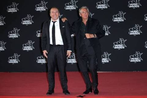 19e edition des NRJ Music Awards a Cannes. Photo: Laurent Guerin E Press Photo Richard Anconina;Patrick Timsit Cannes France  559222