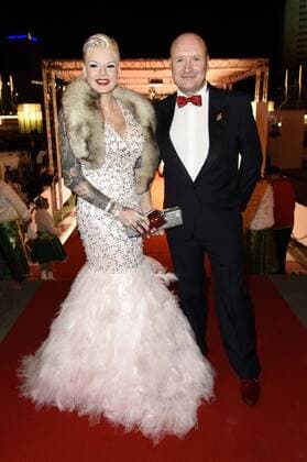Melanie Mueller with Husband Mike Blümer the 23 Leipzig Opera Ball 2017 in the Opera Leipzig Leipzig 04 11 2017 Foto:xF.xKernx xFuturexImage