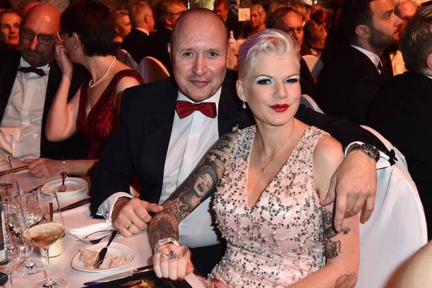 Melanie Mueller and her Husband Mike Blümel the Leipzig Opera Ball at 4 11 2017 in Leipzig Leipzig Opera Ball 2017