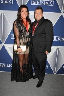 November 5, 2017 - Nashville, Tennessee, U.S. - 05 November 2017 - Nashville, Tennessee - Justin Ebach, Janine Appleton Ebach. 2017 SESAC Nashville Music Awards honoring the songwriters and music publishers behind the years most-performed Country and Americana songs held at the Country Music Hall of Fame and Museum. Photo Credit: Dara-Michelle Farr AdMedia Nashville U.S. - ZUMAa123 20171105_zaa_a123_018 Copyright: xDara-MichellexFarrAdmediax