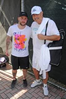 DELRAY BEACH FL NOVEMBER 04 Dr Phil McGraw and Jordan McGraw attend the Chris Evert Raymond James Pro Celebrity Tennis Classic at the Delray Beach Tennis Center on November 4 2017 in Delray Beach Florida Copyright: xmpi04x