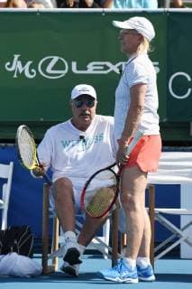 DELRAY BEACH FL NOVEMBER 04 Dr Phil McGraw and Martina Navratilova attend the Chris Evert Raymond James Pro Celebrity Tennis Classic at the Delray Beach Tennis Center on November 4 2017 in Delray Beach Florida Copyright: xmpi04x