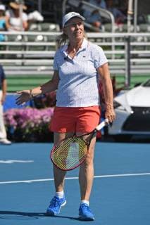 DELRAY BEACH FL NOVEMBER 04 Martina Navratilova attends the Chris Evert Raymond James Pro Celebrity Tennis Classic at the Delray Beach Tennis Center on November 4 2017 in Delray Beach Florida Copyright: xmpi04x