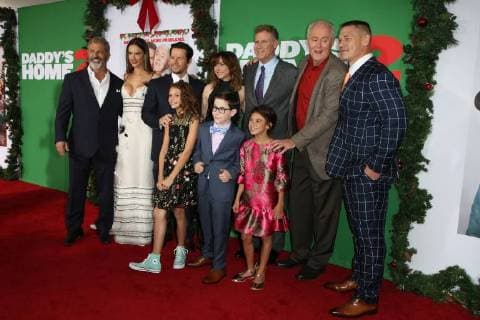 WESTWOOD CA NOVEMBER 5 Mel Gibson Alessandra Ambrosio Mark Wahlberg Scarlett Estevez Didi Costine Owen Vaccaro Will Ferrell John Lithgow and John Cena at the premiere of Daddy s Home 2 at the Regency Village Theater in Westwood California on November 5 2017 Copyright: xFayexSadoux