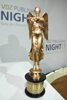 Golden Victoria 2017 from Wolf Biermann for be VDZ Publishers Night 2017 Award ceremony the Golden Victoria in the the German in Berlin at 06 11 2017