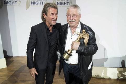 Peter Maffay and Wolf Biermann at the VDZ Publishers Night 2017 in the Telekom Representation Berlin 06 11 2017 Foto:xK.xWernerx xFuturexImage