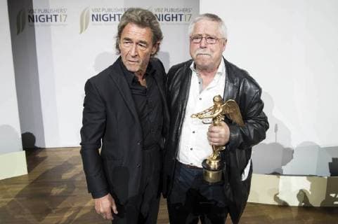Peter Maffay and Wolf Biermann at the VDZ Publishers Night 2017 in the Telekom Representation Berlin 06 11 2017 Foto:xK.xWernerx xFuturexImage