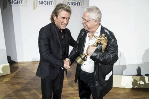 Peter Maffay and Wolf Biermann at the VDZ Publishers Night 2017 in the Telekom Representation Berlin 06 11 2017 Foto:xK.xWernerx xFuturexImage