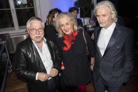 Wolf Biermann Alexandra Oetker and Hermann Bühl Becker at the VDZ Publishers Night 2017 in the Telekom Representation Berlin 06 11 2017 Foto:xK.xWernerx xFuturexImage