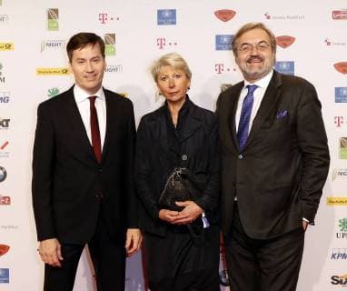 Stephan Scherzer Antje Betina Weidlich Radiation village and Peter at the Publisher S Night 2017 in the Telekom Hauptstadtrepraesentanz Berlin