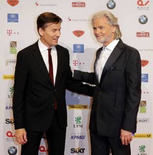 Stephan Scherzer VDZ Chief Executive Dr Hermann Bühlbecker Owners Lambertz at Publisher S Night 2017 in the Telekom Hauptstadtrepraesentanz Berlin