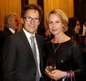 Preistraeger Markus Mosa Edeka Juliet Becker Board of managers Funke Group at Publisher S Night 2017 in the Telekom Hauptstadtrepraesentanz Berlin