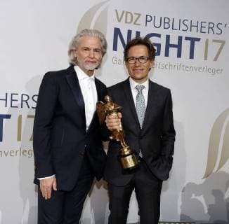 Dr Hermann Bühlbecker Sole owner Lambertz Markus Mosa Edeka at Publisher S Night 2017 in the Telekom Hauptstadtrepraesentanz Berlin