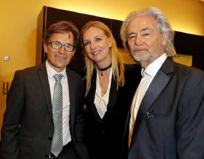 Preistraeger Markus Mosa Edeka Jette Joop Dr Hermann Bühlbecker Sole owner Lambertz at Publisher S Night 2017 in the Telekom Hauptstadtrepraesentanz Berlin