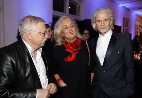 Wolf Biermann Alexandra Oetker Dr Hermann Bühlbecker Sole owner Lambertz at Publisher S Night 2017 in the Telekom Hauptstadtrepraesentanz Berlin