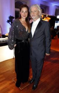 Alexandra Kamp Dr Hermann Bühlbecker Sole owner Lambertz at Publisher S Night 2017 in the Telekom Hauptstadtrepraesentanz Berlin