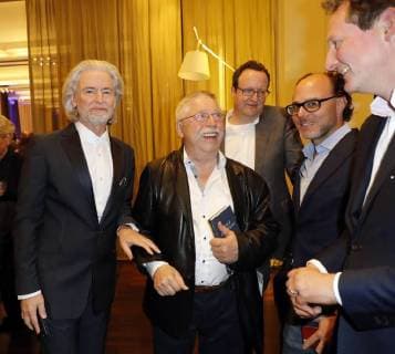 Dr Hermann Bühlbecker Owners Lambertz Preistraeger Wolf Biermann at Publisher S Night 2017 in the Telekom Hauptstadtrepraesentanz Berlin