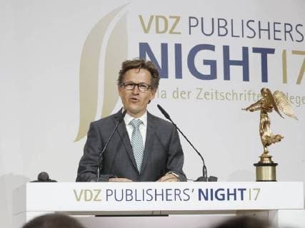 Preistraeger Markus Mosa Edeka at Publisher S Night 2017 in the Telekom Hauptstadtrepraesentanz Berlin