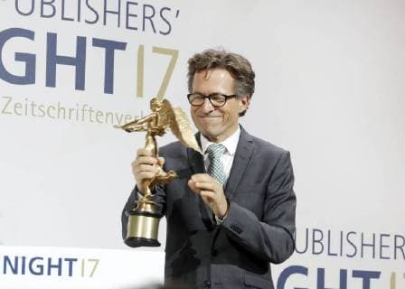 Preistraeger Markus Mosa Edeka at Publisher S Night 2017 in the Telekom Hauptstadtrepraesentanz Berlin