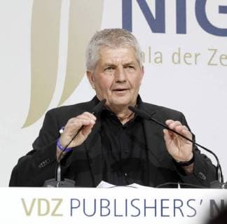 Roland Jahn Federal Commissioner F D Documents the State Security Service the former GDR at Publisher S Night 2017 in the Telekom Hauptstadtrepraesentanz Berlin