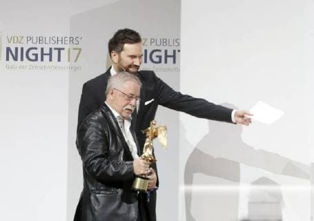 Preistraeger Wolf Biermann at Publisher S Night 2017 in the Telekom Hauptstadtrepraesentanz Berlin