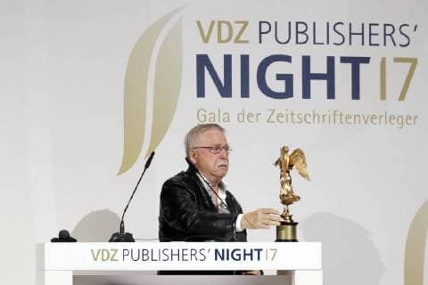 Preistraeger Wolf Biermann at Publisher S Night 2017 in the Telekom Hauptstadtrepraesentanz Berlin