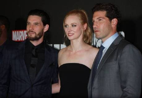 NEW YORK NY November 06 2017 Ben Barnes Deborah Ann Woll Jon Bernthal attendNETFLIX presents premiere of Marvel s Punisher at the AMC Loews 34th Street in New York November 06 2017 Copyright: xRWx