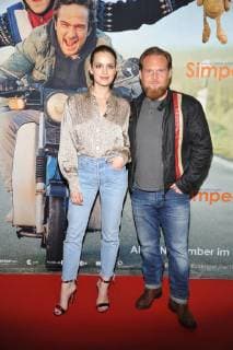 Emilia Schuele Axel Stone Arrival the Cast to Premiere from simple in Movie theater at in Berlin at 06 11 2017