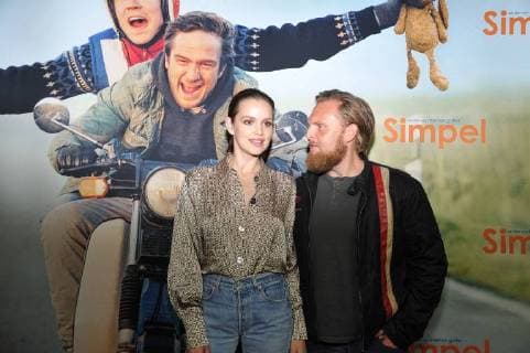 Emilia Schuele Axel Stone Arrival the Cast to Premiere from simple in Movie theater at in Berlin at 06 11 2017