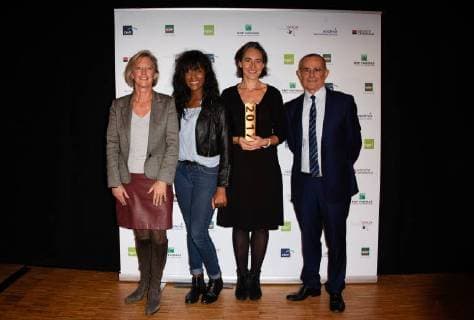 Jean Louis Garcia president apajh Sophie Cluzel Chargee des Personnes Handicapees Marie Trellu Kane fondatrice Unis cite NEWS Trophees APAJH 2017 Paris 07 11 2017 FedericoPestellini Panoramic 