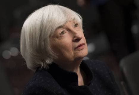 Federal Reserve Chair Janet Yellen prior to be awarded the Paul H. Douglas Award for Ethics in Government during a ceremony on Capitol Hill in Washington, D.C. on November 7, 2017. The award, presented by the University of Illinois, highlights individuals who embody strong ethical behavior.  WAP20171107331 KEVINxDIETSCH