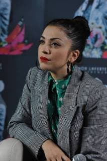 November 7, 2017 - Mexico City, Mexico, Mexico - Singer Mon Laferte during La Trenza Deluxe album press conference receives the Triple Platinum Disk Award on November 07, 2017 in Mexico City, Mexico Mexico City Mexico  - ZUMAn230 20171107_zaa_n230_216 Copyright: xCarlosxTischlerx