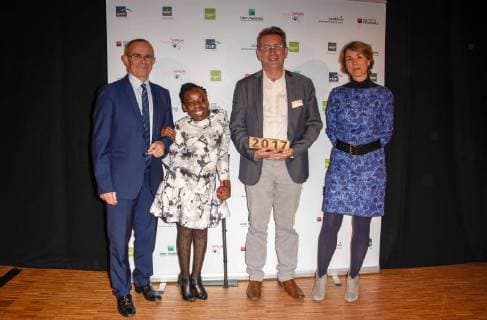 Jean Louis Garcia president apajh Violaine Tanguy directrice Sodexo Avencod NEWS Trophees APAJH 2017 Paris 07 11 2017 FedericoPestellini Panoramic 