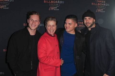 November 7, 2017 - Brooklyn, NY, U.S. - Brooklyn, N.Y. November 7, 2017 : Frances McDormand and her family attend the premiere of Three Billboards Outside Ebbing, Missouri at BAM Brooklyn U.S. - ZUMAs49_ 20171107_zaf_s49_020 Copyright: xRahavxSegevx