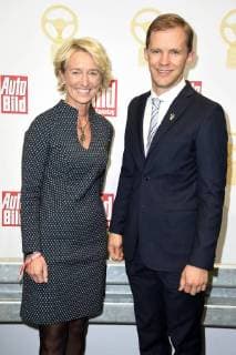 Isolde Holderied and Mattias Ekström at the award Ceremony the Golden Steering wheel 2017 in Axel Springer House Berlin 07 11 2017 Foto:xF.xKernx xFuturexImage