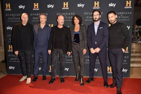 Andreas Weinek Hannes Jaenicke Christian Berkel Ulrike Folkerts Emanuel Rotstein and Clemens Schick the Preview Screening the TV Documentation Guardians of Heritage Guardian the History in Bode Museum Berlin 07 11 2017 Foto:xN.xKubelkax xFuturexImage