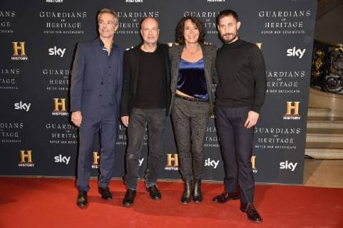 Hannes Jaenicke Christian Berkel Ulrike Folkerts and Clemens Schick the Preview Screening the TV Documentation Guardians of Heritage Guardian the History in Bode Museum Berlin 07 11 2017 Foto:xN.xKubelkax xFuturexImage