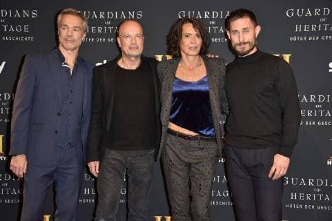 Hannes Jaenicke Christian Berkel Ulrike Folkerts and Clemens Schick the Preview Screening the TV Documentation Guardians of Heritage Guardian the History in Bode Museum Berlin 07 11 2017 Foto:xN.xKubelkax xFuturexImage