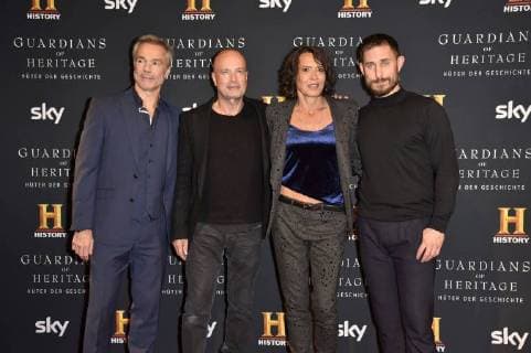 Hannes Jaenicke Christian Berkel Ulrike Folkerts and Clemens Schick the Preview Screening the TV Documentation Guardians of Heritage Guardian the History in Bode Museum Berlin 07 11 2017 Foto:xN.xKubelkax xFuturexImage
