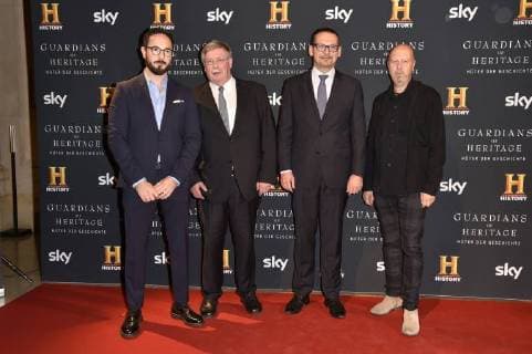 Emanuel Rotstein Günther Schauerte Markus Hilgert and Andreas Weinek the Preview Screening the TV Documentation Guardians of Heritage Guardian the History in Bode Museum Berlin 07 11 2017 Foto:xN.xKubelkax xFuturexImage