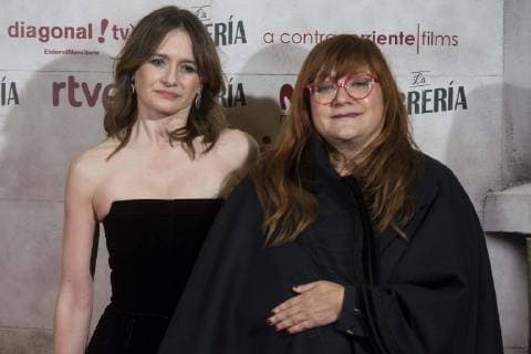 Emily Mortimer and director Isabel Coixet attends to the presentation of film La Libreria at Verdi Cinema in Madrid, Spain. November 08, 2017.  (20171108033)