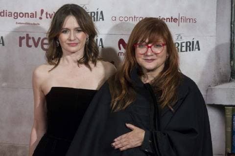 Emily Mortimer and director Isabel Coixet attends to the presentation of film La Libreria at Verdi Cinema in Madrid, Spain. November 08, 2017.  (20171108034)