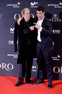 Spanish actors Jose Manuel Cervino and Juan Jose Ballesta (R) attend the premiere of the film Oro (Gold) of Agustin Diaz Yanes, at the Callao Cinema in Madrid, Spain, 08 November 2017. Premiere of Oro in Madrid !ACHTUNG: NUR REDAKTIONELLE NUTZUNG!  Copyright: xJuanJoxMartínx MAD005 20171108-636457773027967473