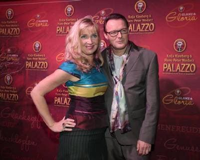 Nanna Cuckoo Dirk Ullmann at the Palazzo Premiere Shine and Gloria in Spiegelpalast in the Hertz Avenue Station Zoo Berlin