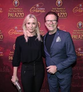 Gesine and Wolfgang Lippert at the Palazzo Premiere Shine and Gloria in Spiegelpalast in the Hertz Avenue Station Zoo Berlin