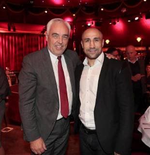 Hans Reiner Schroeder Arthur Abraham at the Palazzo Premiere Shine and Gloria in Spiegelpalast in the Hertz Avenue Station Zoo Berlin
