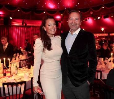 Daniel Wall Wife Stefanie at the Palazzo Premiere Shine and Gloria in Spiegelpalast in the Hertz Avenue Station Zoo Berlin