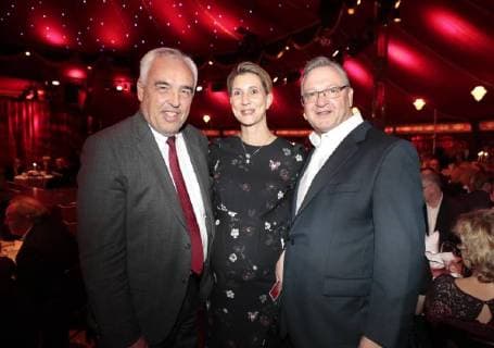 Hans Reiner Schroeder Kathrin Bernikas Frank Henkel at the Palazzo Premiere Shine and Gloria in Spiegelpalast in the Hertz Avenue Station Zoo Berlin