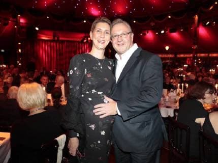 Kathrin Bernikas Frank Henkel at the Palazzo Premiere Shine and Gloria in Spiegelpalast in the Hertz Avenue Station Zoo Berlin